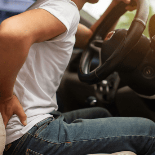 back pain while driving