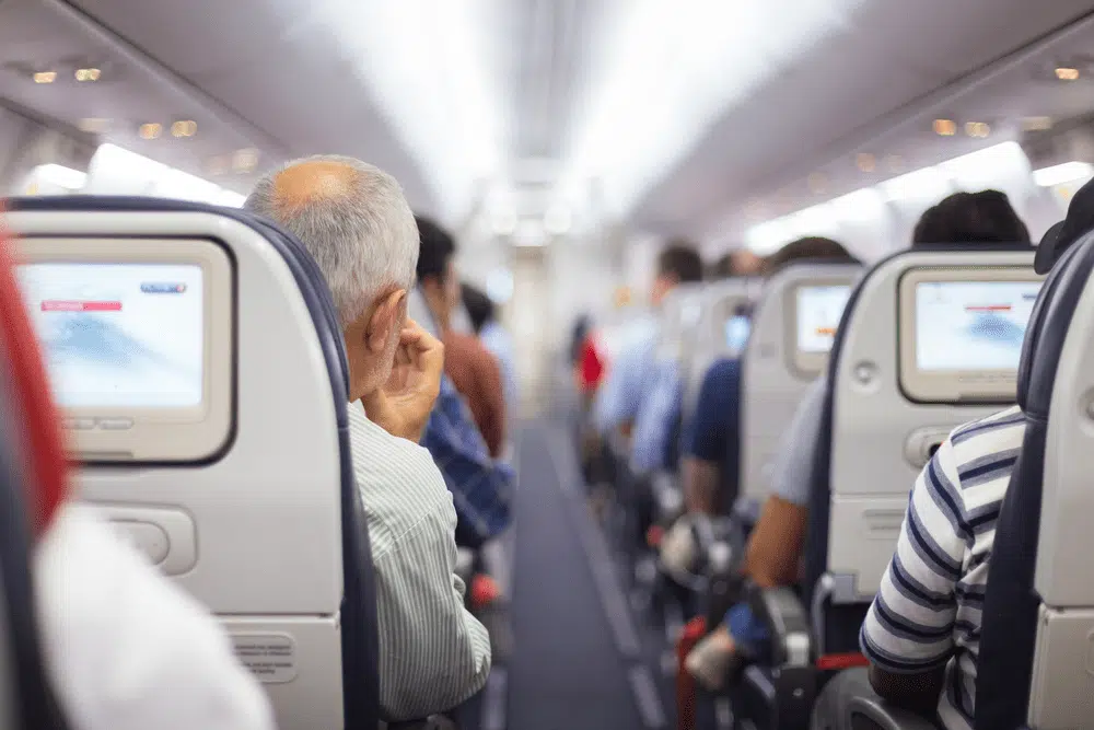 Flying Chronic Pain Passengers seated in plane
