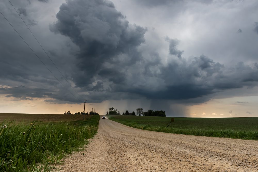 summer storm rolling in barometric pressure changes